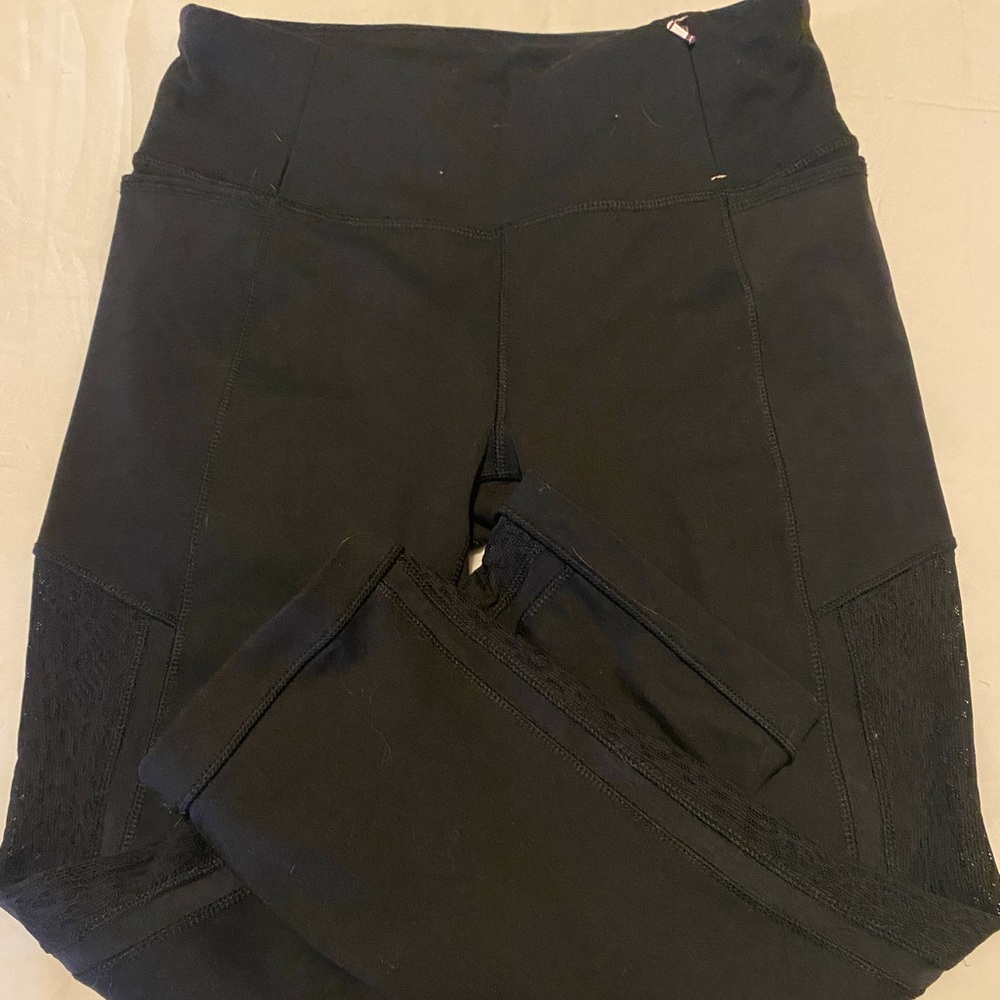 Calia by Carrie Underwood - Black Mesh Capris